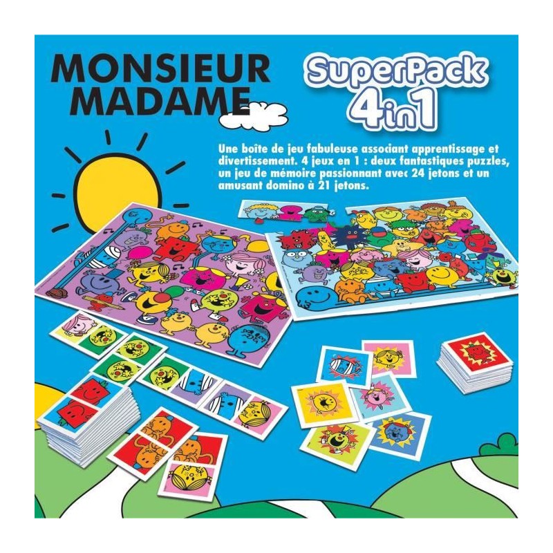 EDUCA SUPERPACK MONSIEUR MADAME - Set de 2 jeux éducatifs