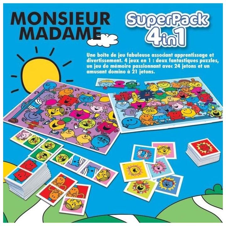 EDUCA SUPERPACK MONSIEUR MADAME - Set de 2 jeux éducatifs