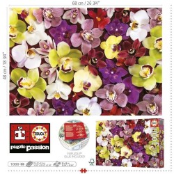 COLLAGE ORCHIDÉES - Puzzle de 1000 pieces