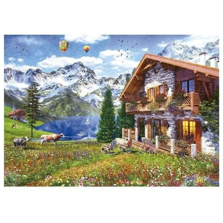 CHALET ALPIN - Puzzle de 4000 pieces