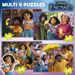 MULTI 4 IN 1 - DISNEY ENCANTO - 4 puzzles progressifs