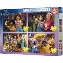 MULTI 4 IN 1 - DISNEY ENCANTO - 4 puzzles progressifs