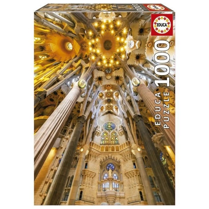 INTÉRIEUR DE LA SAGRADA FAMILIA - Puzzle de 1000 pieces