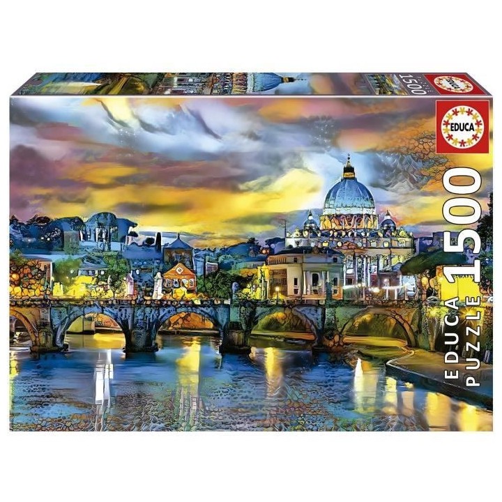 BASILIQUE SAINT-PIERRE ET PONT SAINT-ANGE - Puzzle de 1500 pieces
