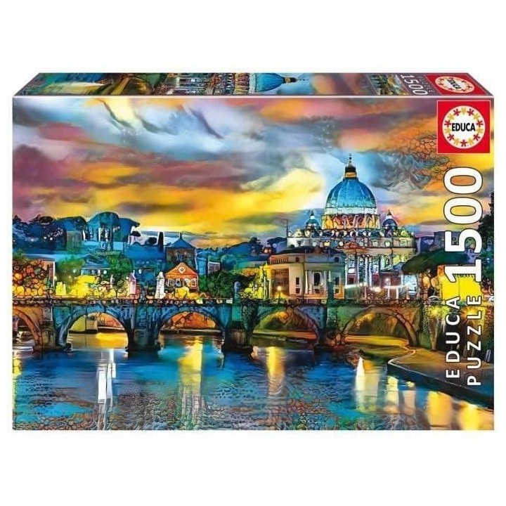 BASILIQUE SAINT-PIERRE ET PONT SAINT-ANGE - Puzzle de 1500 pieces