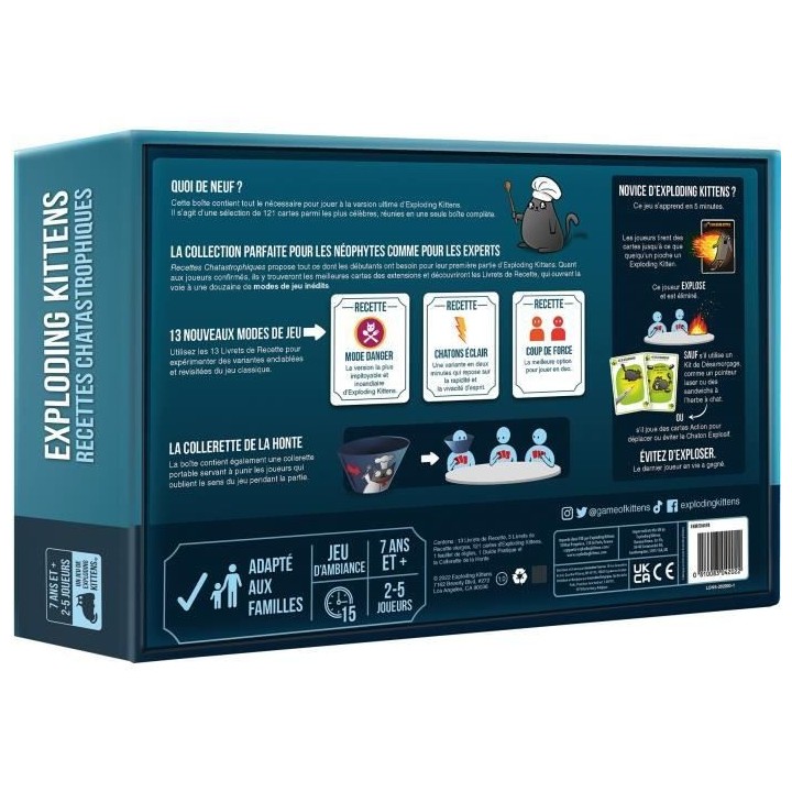 EK : Recettes Chatastrophiques - Asmodee - Jeu de société