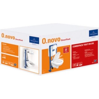 VILLEROY & BOCH - Pack WC O.novo suspendu sans bride - Céramique - av