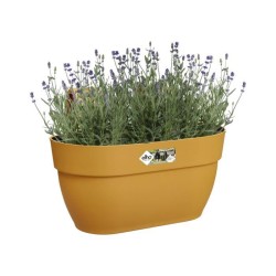 ELHO - Pot de fleurs - Vibia Campana Easy Hanger Medium - Jaune Miel - Balcon extérieur - L 24.1 x W 36 x H 26.5 cm