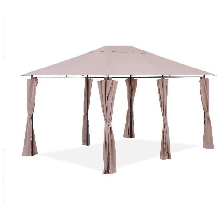 Tonnelle de jardin Lagoon - 3 x 4 x H.2,65 m - Structure Acier et toil