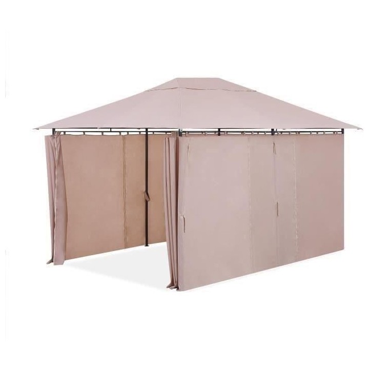 Tonnelle de jardin Lagoon - 3 x 4 x H.2,65 m - Structure Acier et toil