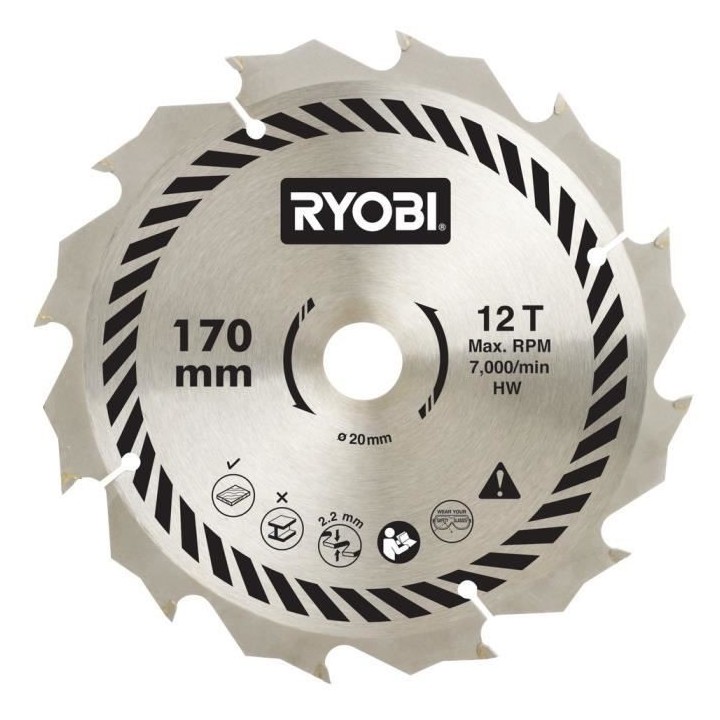Scie circulaire RYOBI 1150W 55mm EWS1150RS