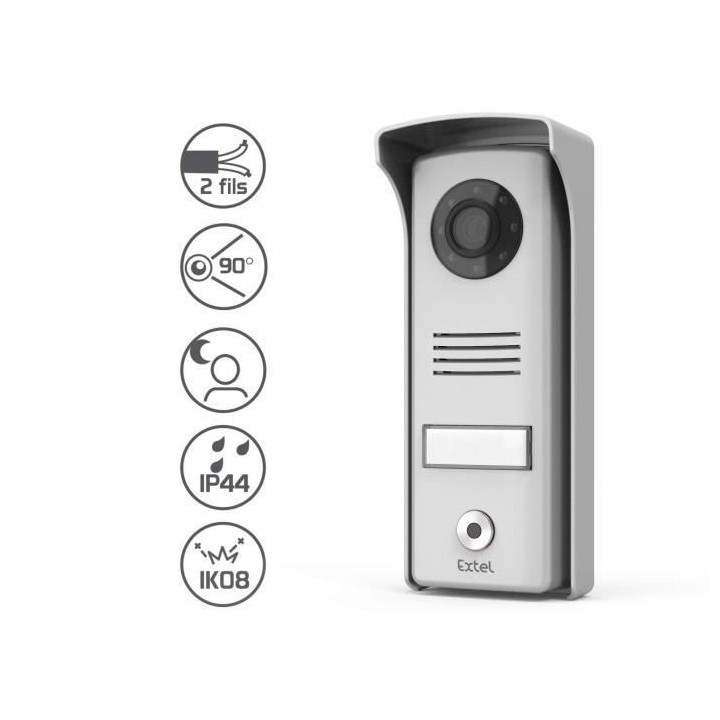 EXTEL Visiophone 4 pouces avec touches tactiles - Extel Compact