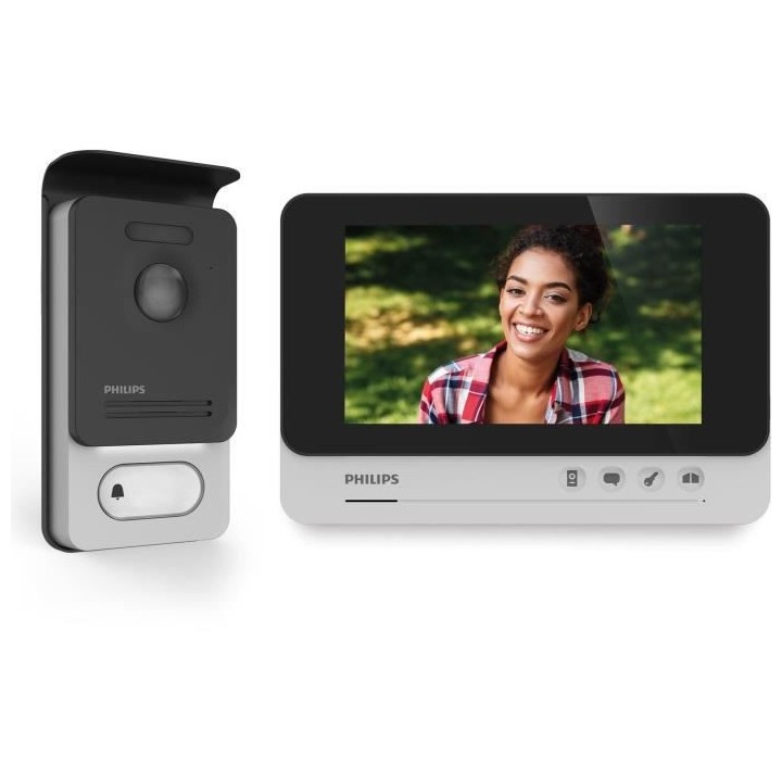 Visiophone WelcomeEye Comfort 2 fils double commande evolutif - Philip