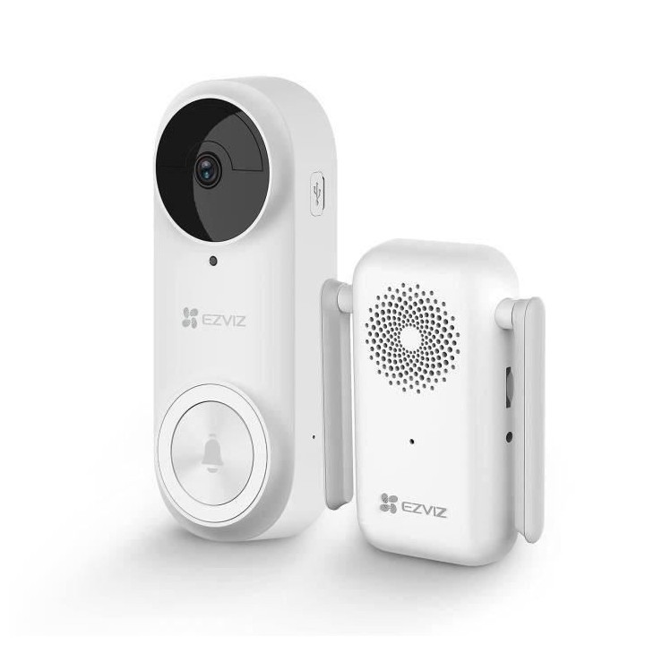 Ezviz - Sonnette vidéo Sans Fil Connectée - DB2