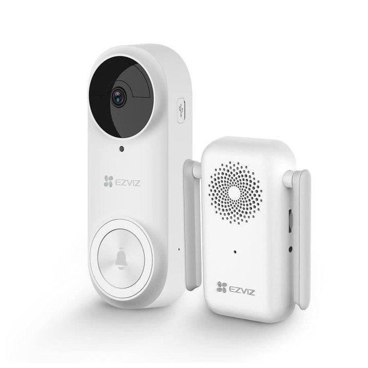 Ezviz - Sonnette vidéo Sans Fil Connectée - DB2