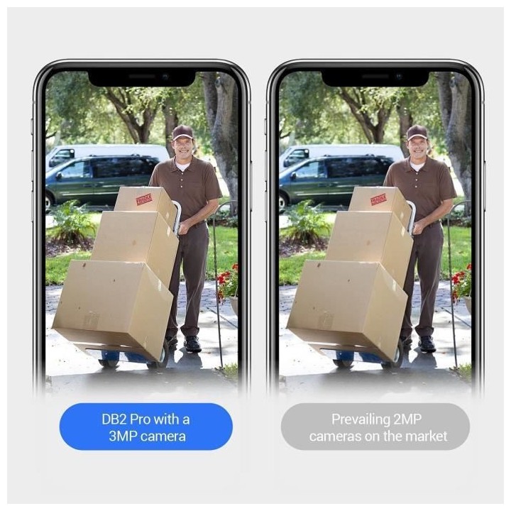 Ezviz - Sonnette vidéo Sans Fil Connectée - DB2