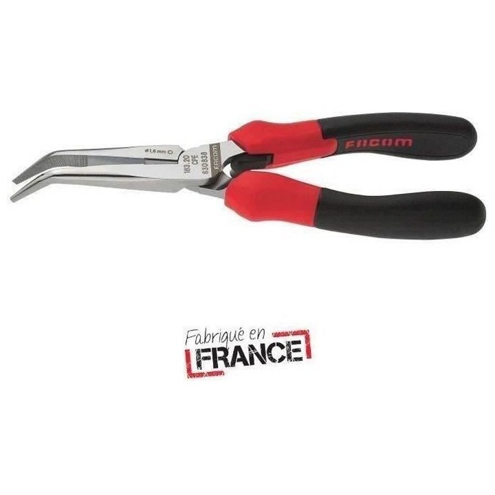 Pince a Becs demi-ronds coudés effilés a 90° FACOM - 183A.20CPEPB -