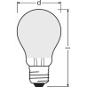 OSRAM Ampoule LED Standard verre dépoli 10W 100 E27 froid