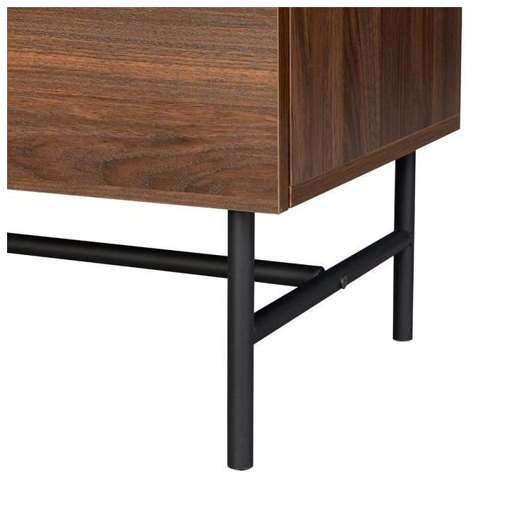 Commode 6 tiroirs - Bois et métal - LODGE - L 160 x P 39,5 x H 80