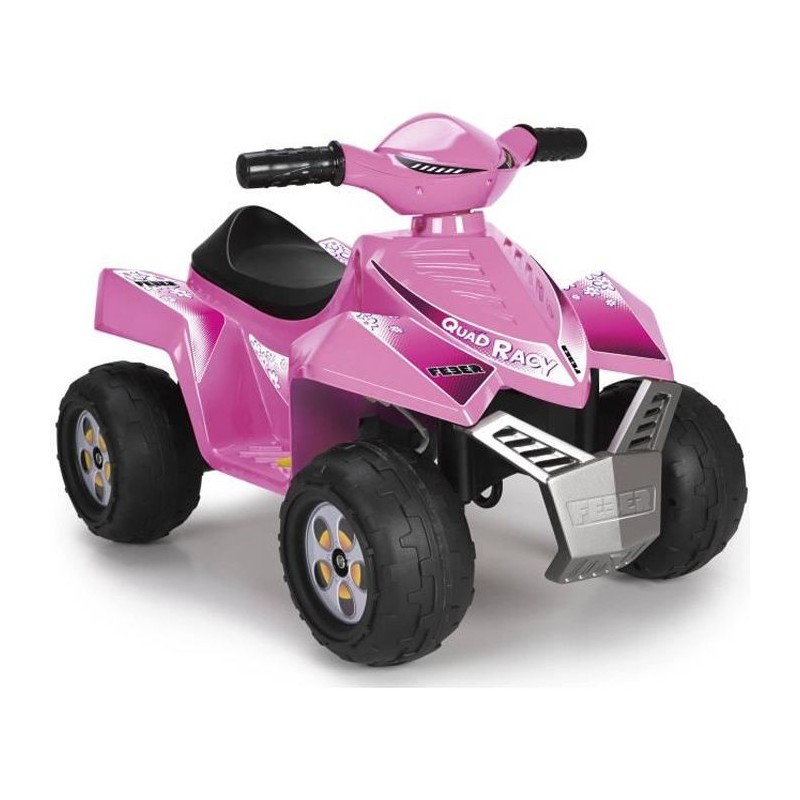 Quad électrique 6V Racy - rose - FEBER