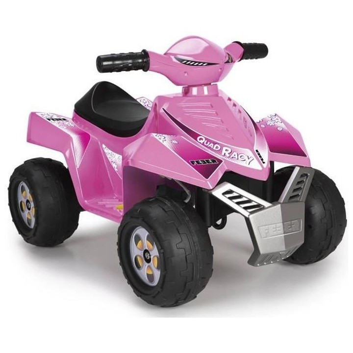 Quad électrique 6V Racy - rose - FEBER