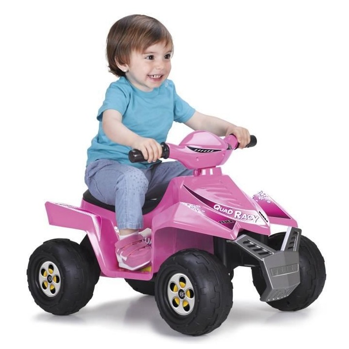 Quad électrique 6V Racy - rose - FEBER