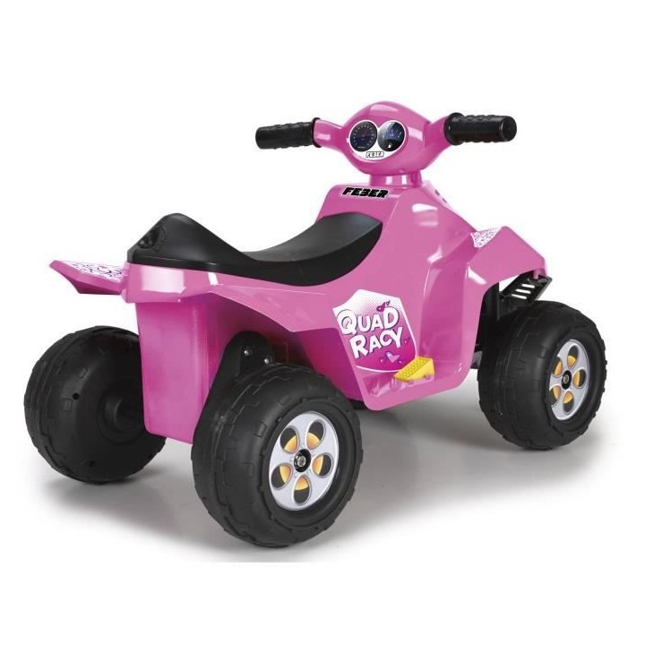 Quad électrique 6V Racy - rose - FEBER