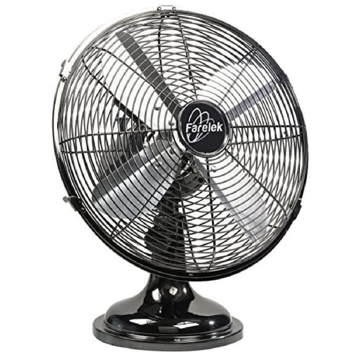 UTAH - Ventilateur a poser Ø30cm 35W chromé oscillant