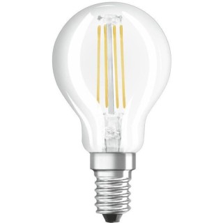 OSRAM Ampoule LED Sphérique clair filament 4W 40 E14 chaud