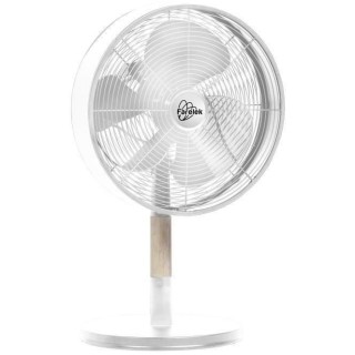 FLORIDA Blanc & Bois - Ventilateur a poser Ø30cm 35W oscillant