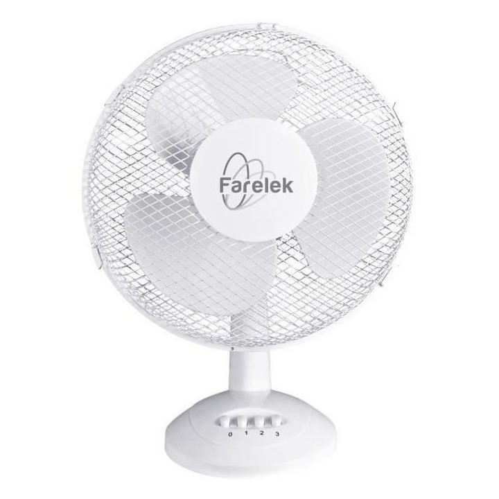 MIAMI 30 - Ventilateur a poser Ø30cm 40W blanc oscillant