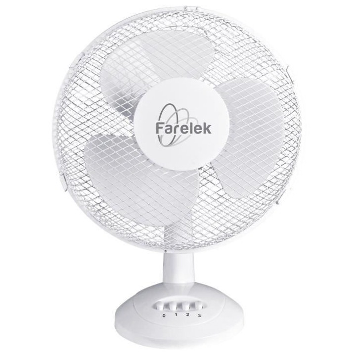 MIAMI 30 - Ventilateur a poser Ø30cm 40W blanc oscillant