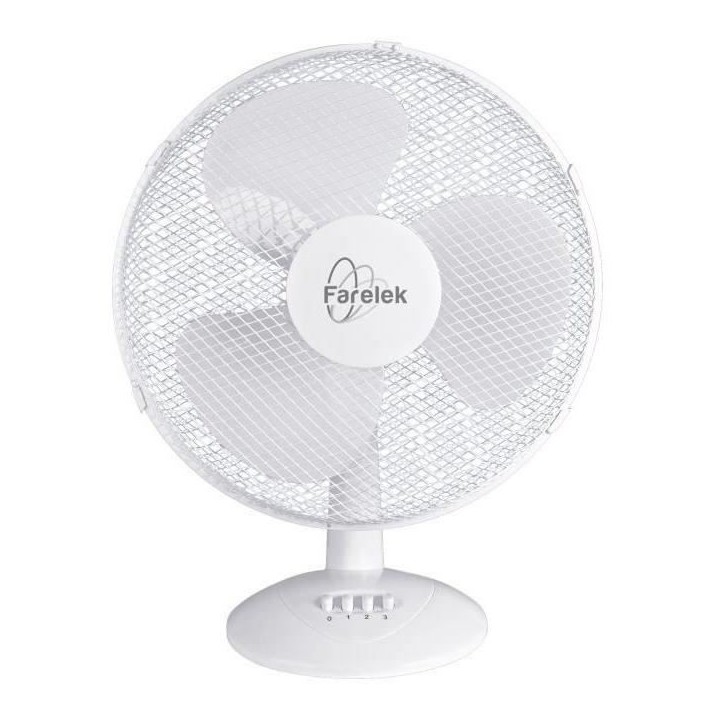 MIAMI 40 - Ventilateur a poser Ø40cm 50W blanc oscillant