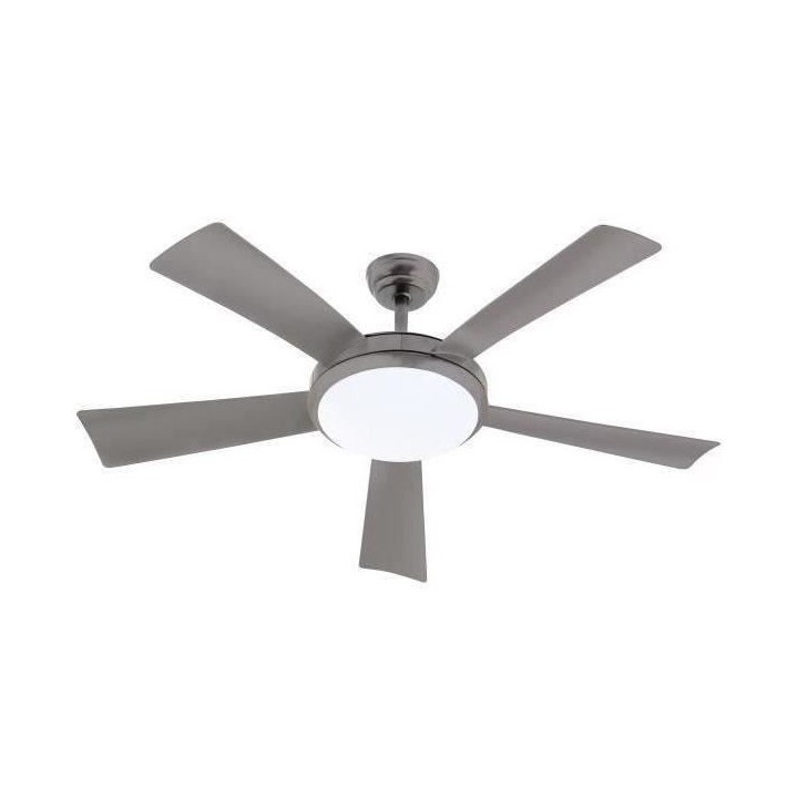 WALLIS Anthracite - Ventilateur de plafond Ø132cm 38W + éclairage LE