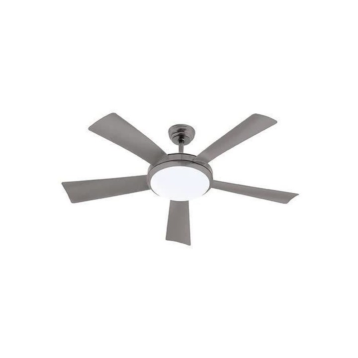 WALLIS Anthracite - Ventilateur de plafond Ø132cm 38W + éclairage LE