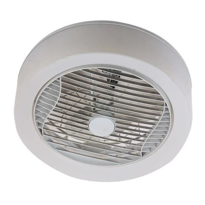AIR-LIGHT CROWN - Ventilateur de plafond blanc Ø40cm 95W avec couronn