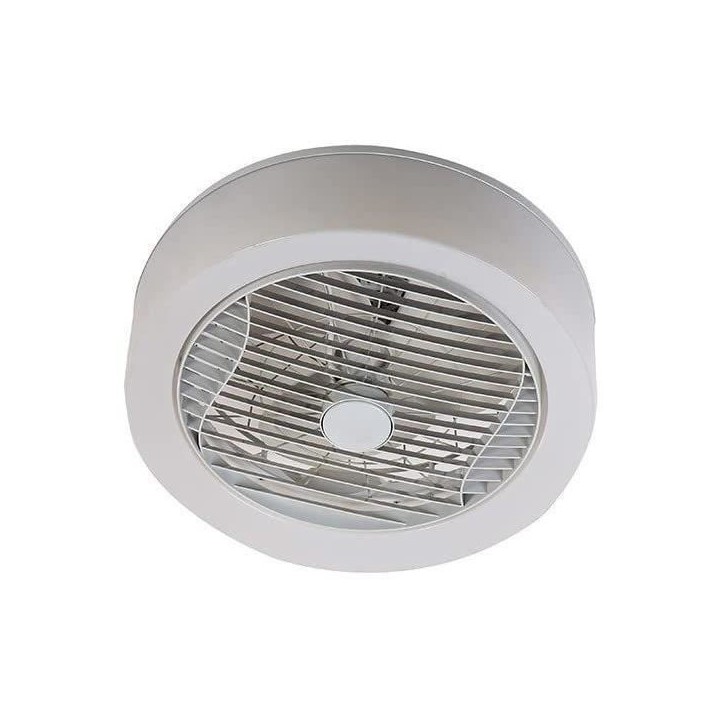 AIR-LIGHT CROWN - Ventilateur de plafond blanc Ø40cm 95W avec couronn