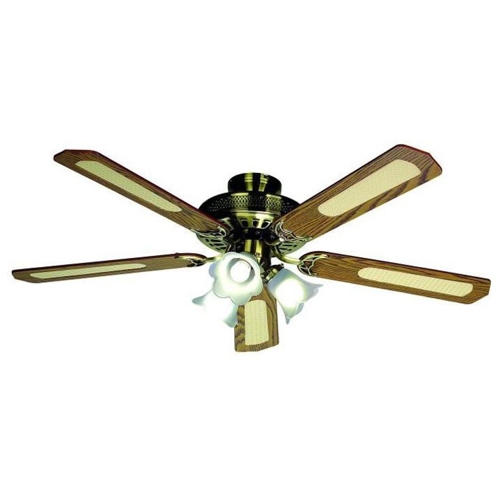 Ventilateur de plafond réversible FARELEK BALEARES - Ø 132 cm, 5 pal