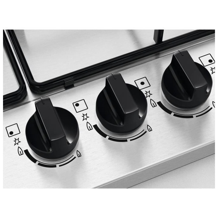 Table émail gaz FAURE - FGH62414XA - 4 foyers - l59 X L67 X H15cm - I