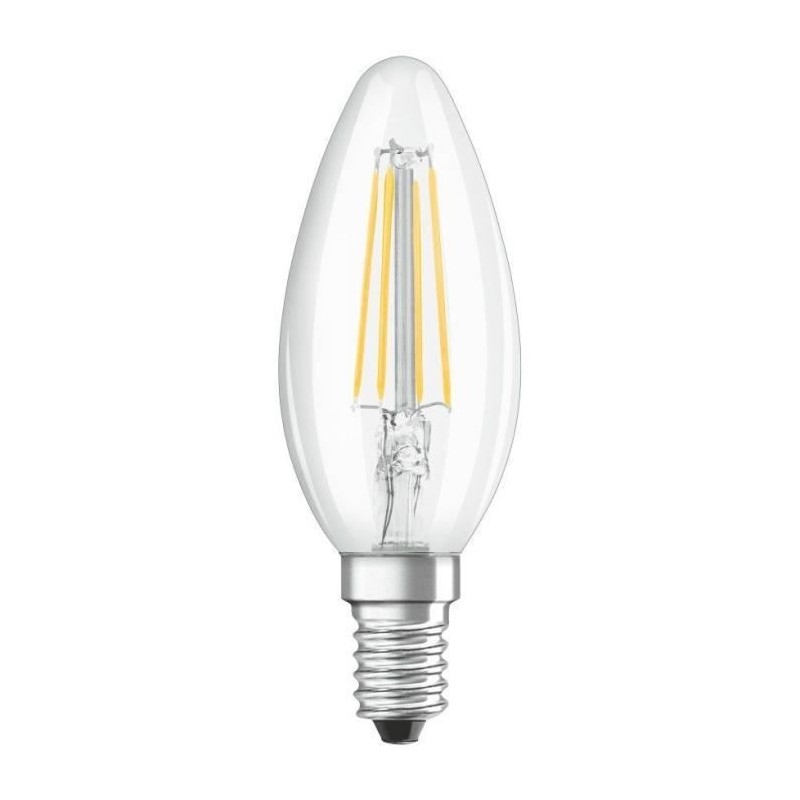 OSRAM Ampoule LED Flamme clair filament 4W 40 E14 chaud