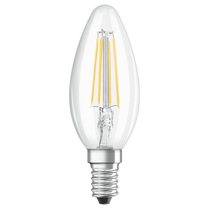 OSRAM Ampoule LED Flamme clair filament 4W 40 E14 chaud
