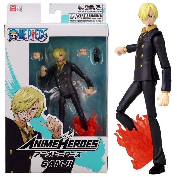 BANDAI Anime Heroes - One Piece - Figurine Anime heroes 17 cm - Sanji