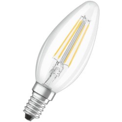 OSRAM Ampoule LED Flamme clair filament 4W 40 E14 chaud