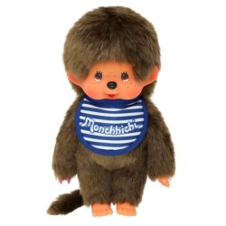 Monchhichi - Garçon Bavoir Mariniere 20 cm