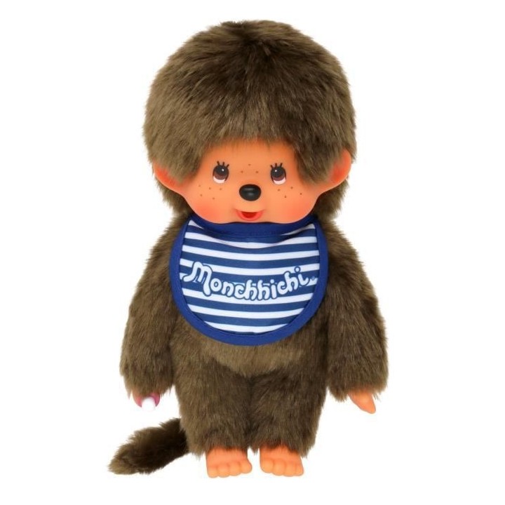 Monchhichi - Garçon Bavoir Mariniere 20 cm