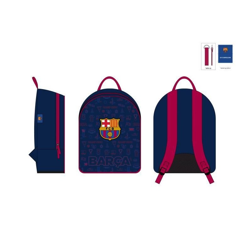 FC BARCELONE Sac a dos junior - Un compartiment - 35 cm - Bleu