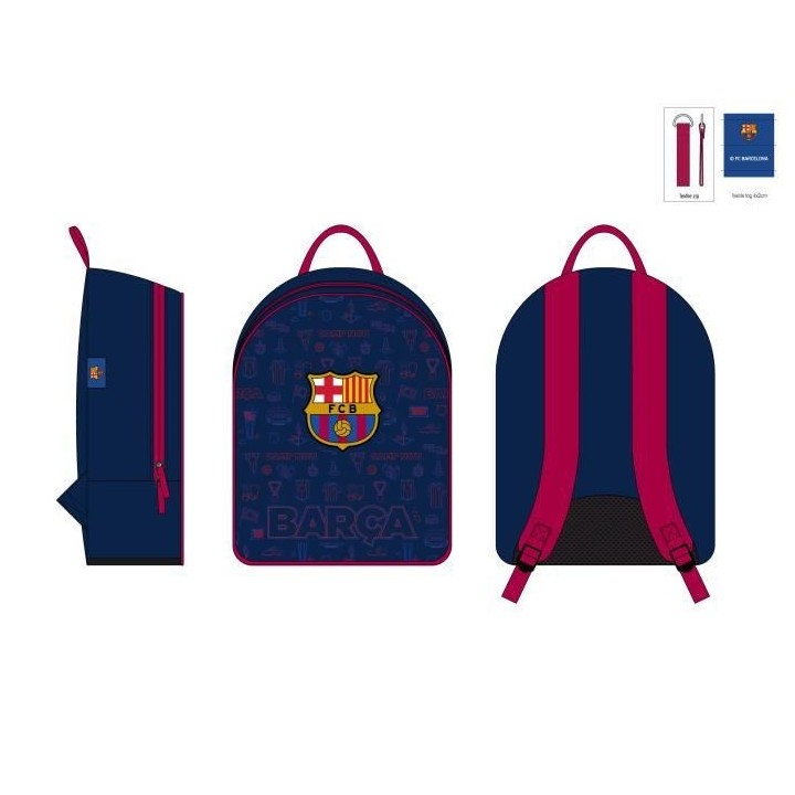FC BARCELONE Sac a dos junior - Un compartiment - 35 cm - Bleu