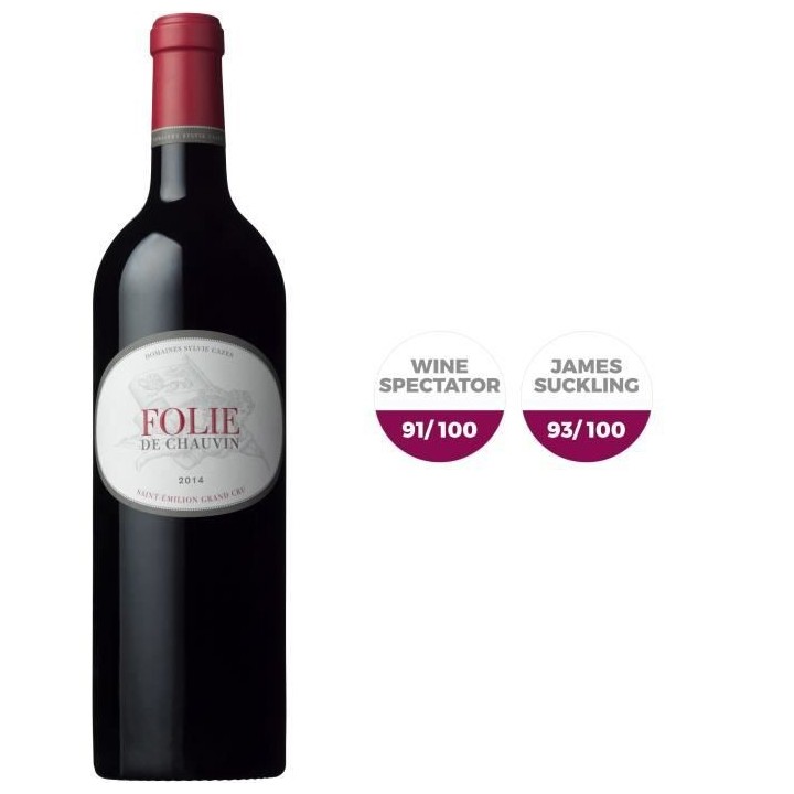 Folie de Chauvin 2016 Saint-Emilion Grand Cru - Vin rouge de Bordeaux