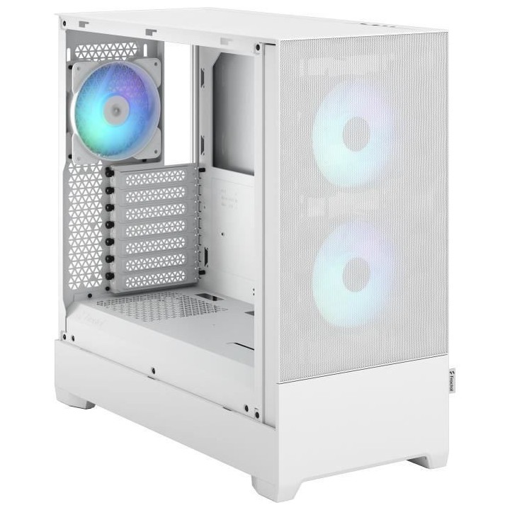 Boîtier PC - FRACTAL DESIGN - Pop Air RGB White TG - Blanc (FD-C-POR1