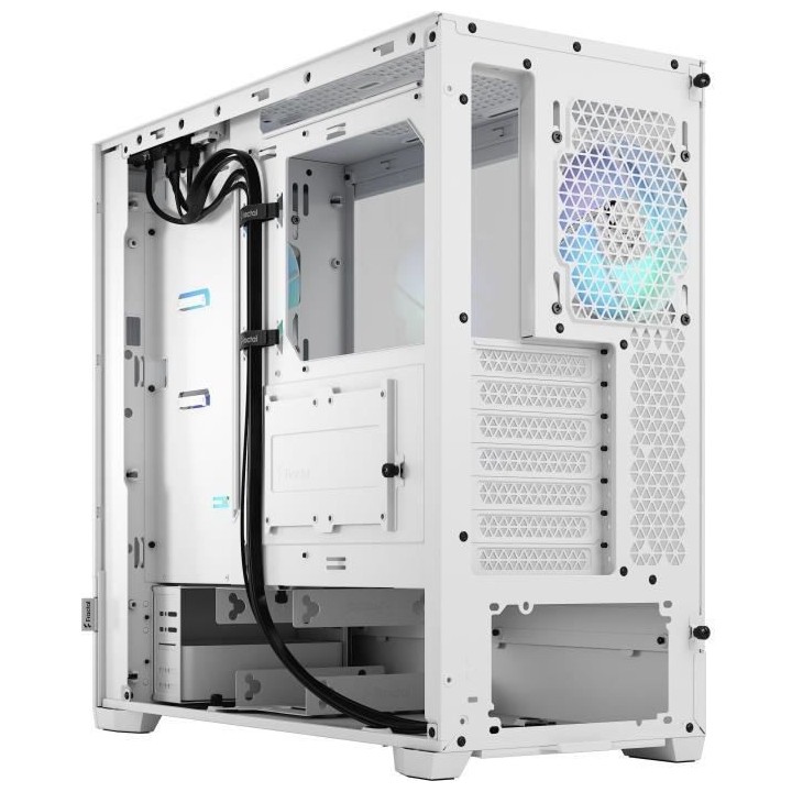 Boîtier PC - FRACTAL DESIGN - Pop Air RGB White TG - Blanc (FD-C-POR1